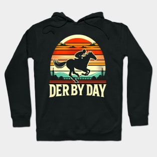 Cute Horse 150th Derby Day 2024 Horse racing Fascinator Hoodie